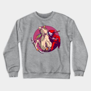 witch and unicorn Crewneck Sweatshirt